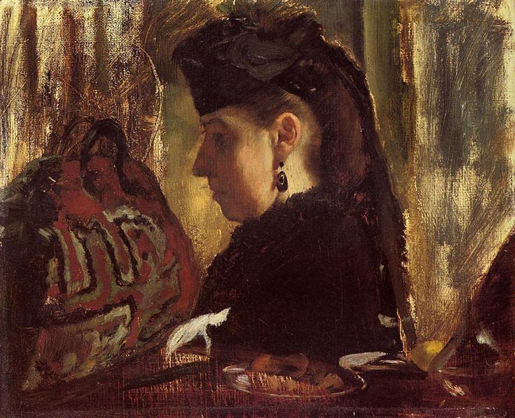 Mademoiselle Marie Dihau, c.1868 - Edgar Degas