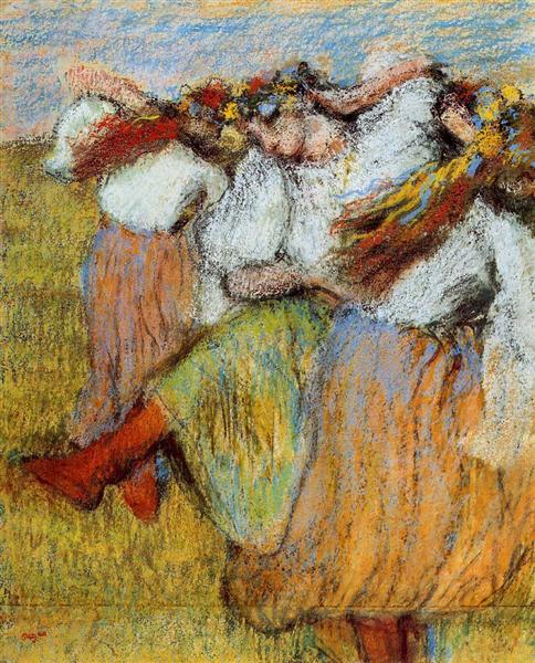 Ukrainian Dancers, c.1899 - Едґар Деґа