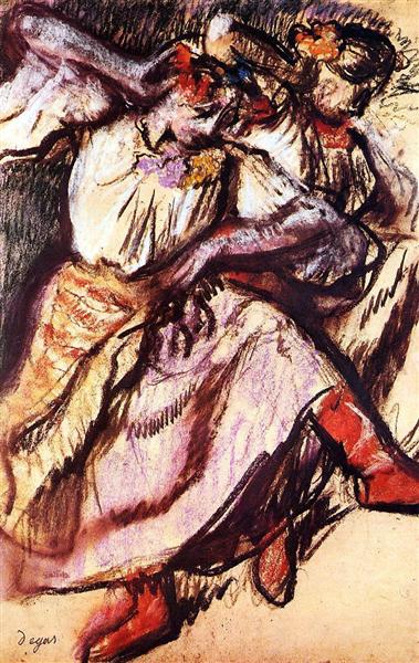 Две русские танцовщицы, 1895 - Эдгар Дега