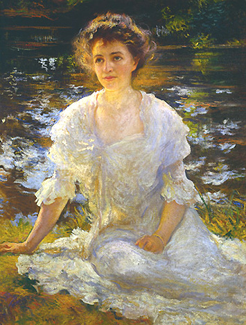 Portrait of Elanor Hyde Phillips - Едмунд Чарльз Тарбелл