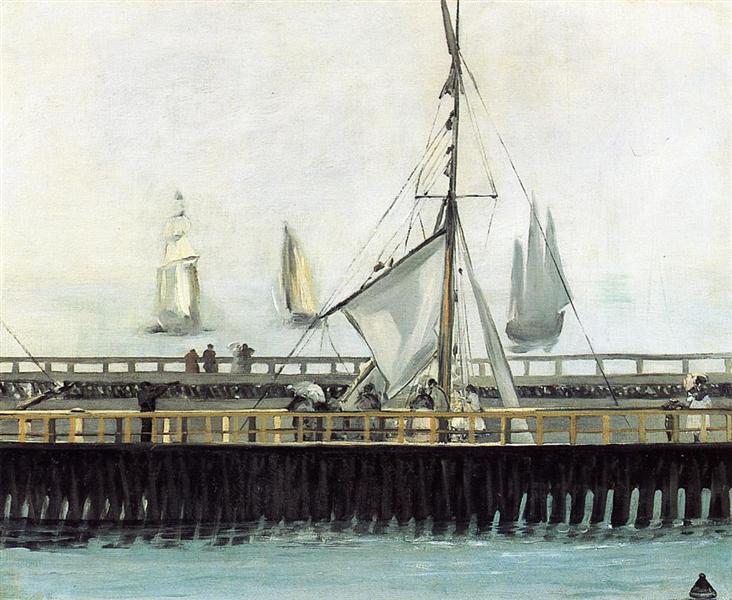 Jetty at Boulogne, 1868 - Edouard Manet