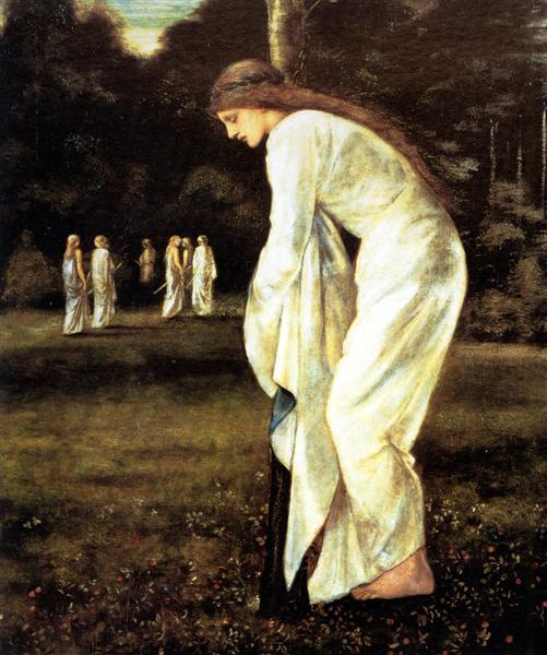 St George and the Dragon VI: The Princess Tied to a Tree, 1866 - Edward Burne-Jones