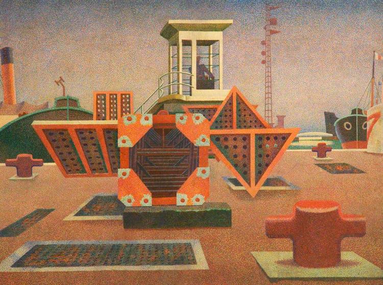 Imaginary Harbour II, 1934 - Эдуард Уодсворт