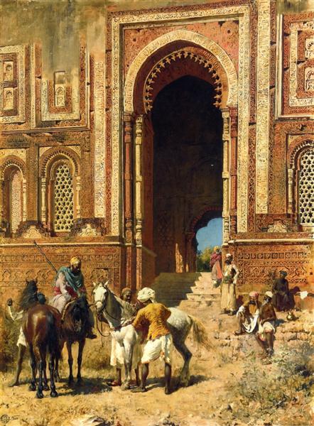 Indian Horsemen at the Gateway of Alah ou din, Old Delhi - Эдвин Лорд Уикс