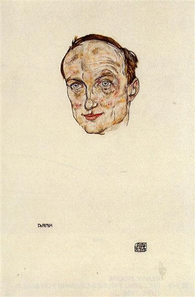 Head of Dr. Fritsch, 1917 - Эгон Шиле