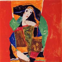 Portrait of a Woman - Эгон Шиле