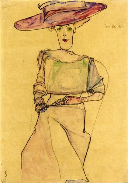 Портрет мадам доктор Горак, 1910 - Егон Шиле