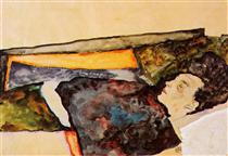 The Artist's Mother, Sleeping - Egon Schiele