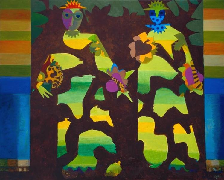 Figures in a Garden, 1979 - 1981 - Eileen Agar