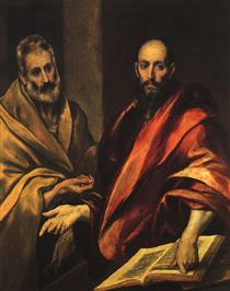 Die Apostel Petrus und Paulus - El Greco