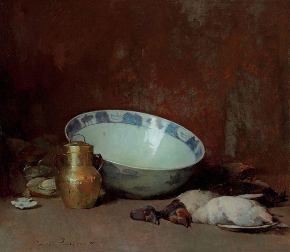 Still Life with Brass Urn, 1892 - Еміль Карлсен
