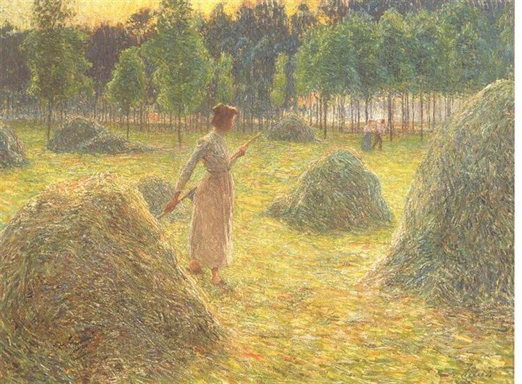 Hay stacks, 1905 - Эмиль Клаус