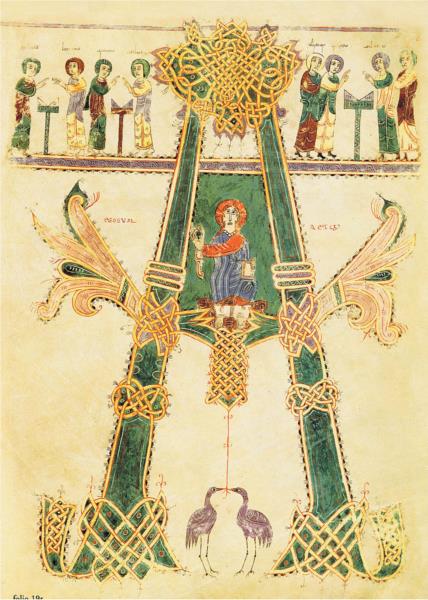 Альфа, Господня величність та портрети авторів, c.975 - Енде