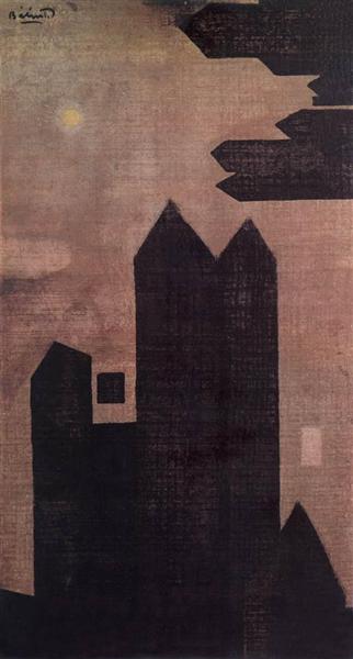 Houses at Hastings, 1959 - Endre Bálint