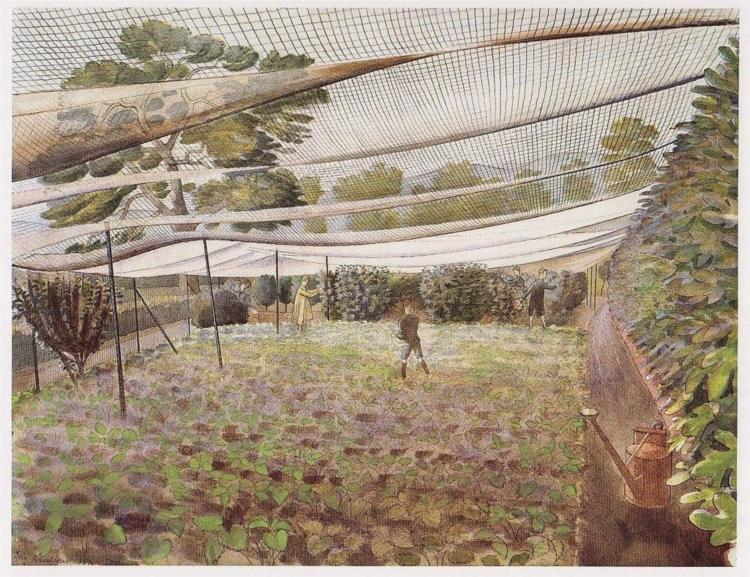 STRAWBERRY BED, 1933 - Eric Ravilious