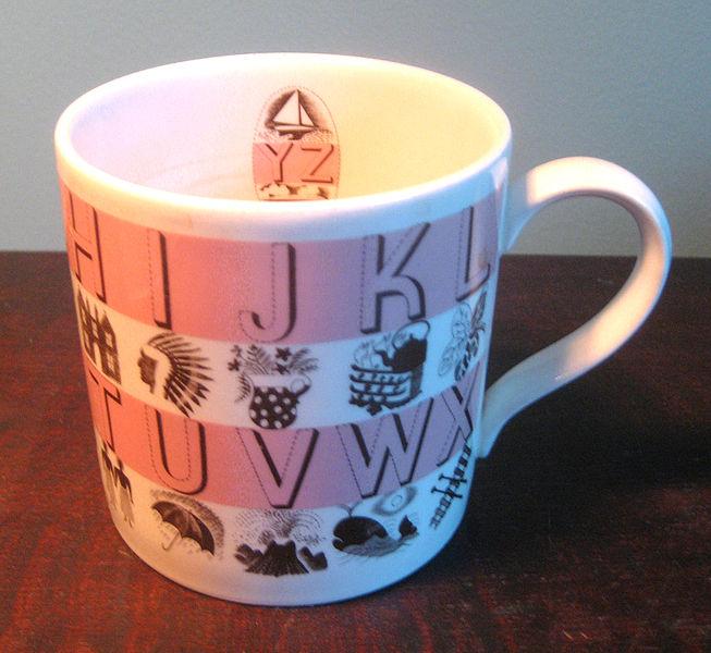 Wedgwood alphabet cup - Eric Ravilious