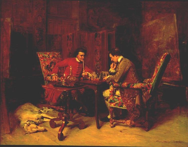 Jogadores de Xadrez, 1853 - Ernest Meissonier