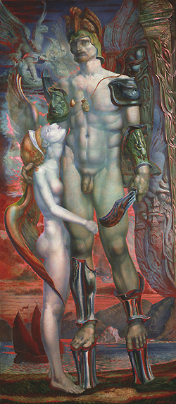 DAEDALUS AND THE NYMPH (from the Lohengrin Cycle), 1978 - Эрнст Фукс