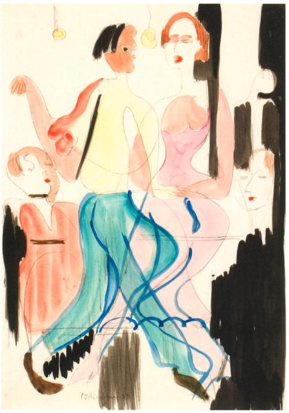 Dancing Couple, 1933 - 恩斯特‧路德維希‧克爾希納