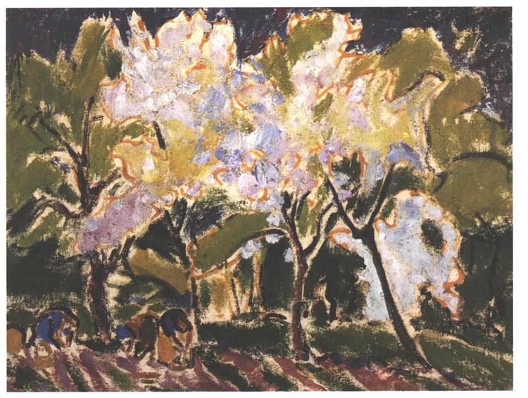 Landscape in the Spring - Ernst Ludwig Kirchner