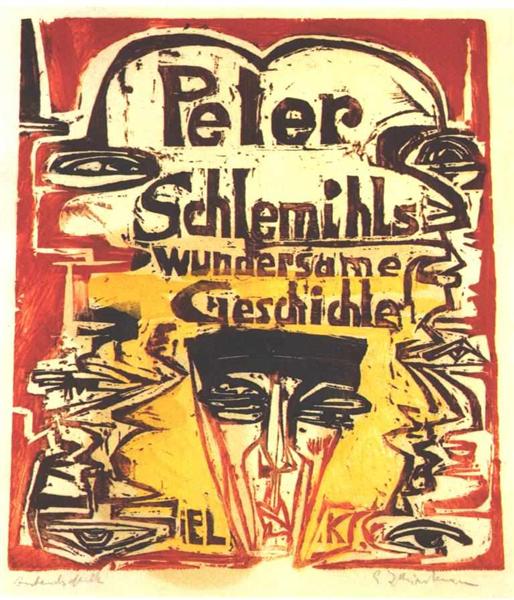 Peter Schlemihl's Miraculous Story (title page), 1915 - Эрнст Людвиг Кирхнер