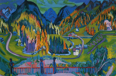 Sertigtal in Autumn, 1925 - 1926 - 恩斯特‧路德維希‧克爾希納