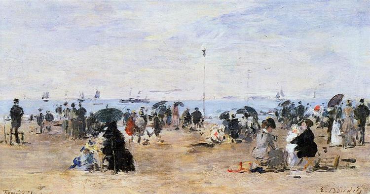 Beach Scene - Eugène Boudin