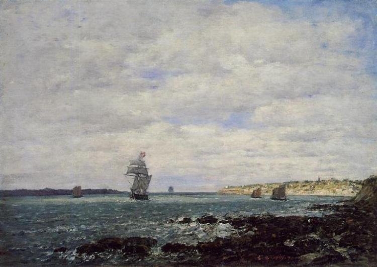 Coast of Brittany, 1870 - Эжен Буден