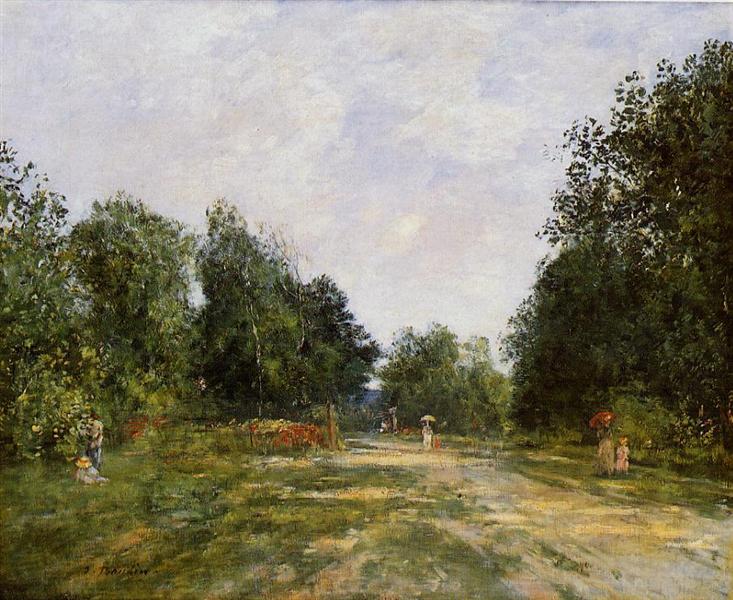 Cordier Park, Trouville, c.1883 - Эжен Буден