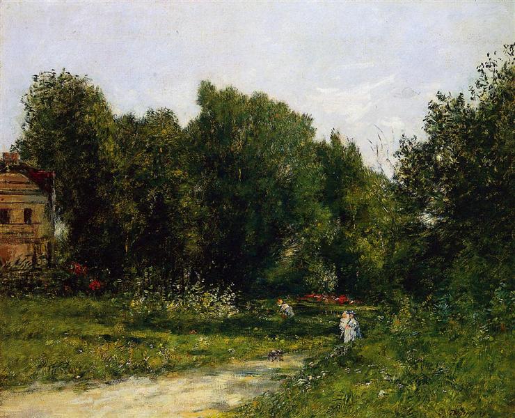 Park Cordieres a Trouville, 1873 - 歐仁·布丹