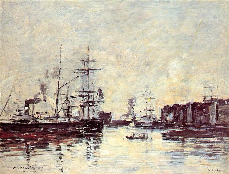 Sailing Boats, c.1883 - Eugène Boudin