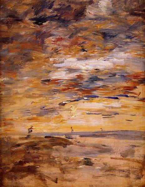 Sky at Sunset, c.1890 - Эжен Буден
