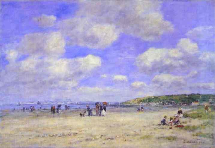 The Beach at Tourgeville-les-Sablons, 1893 - Eugene Boudin