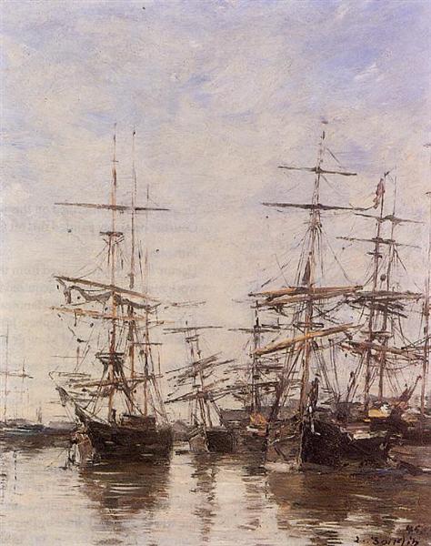 The Port, 1886 - Эжен Буден