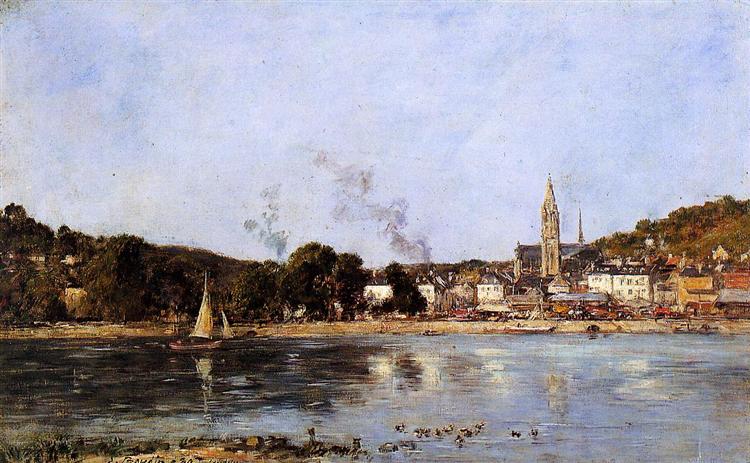 The Rocks of l'Ilette and the Fortifications, 1893 - Eugène Boudin