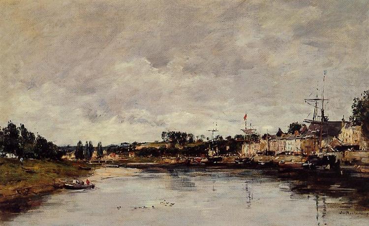 The Somme at Saint-Valery-sur-Somme, 1890 - Ежен Буден