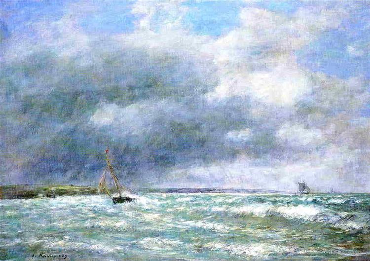 The Stranded Boat, 1889 - Эжен Буден