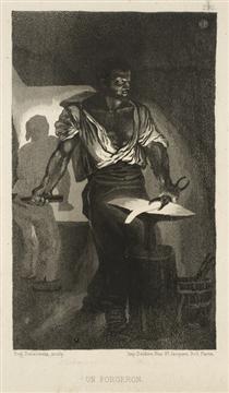 A Blacksmith - Eugene Delacroix