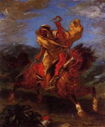 An Arab Horseman at the Gallop - Eugene Delacroix