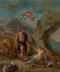 The Autumn Bacchus and Ariadne - Eugene Delacroix