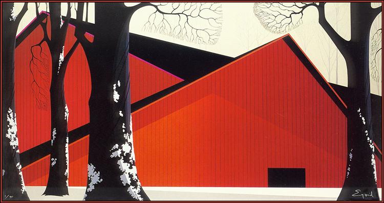 The Great Red Barn, 1985 - Eyvind Earle