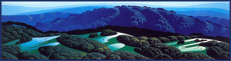 Three Fields and a Mountain, 1989 - Eyvind Earle