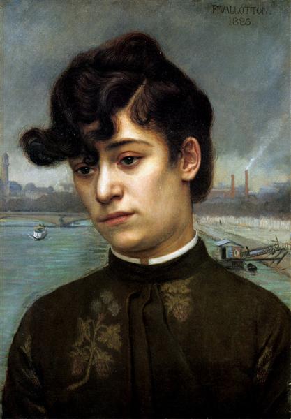Portrait of Juliette Lacour (model), 1886 - Феликс Валлотон