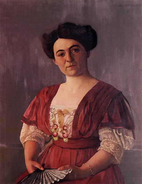 Portrait of Madame Haasen, 1908 - Феликс Валлотон