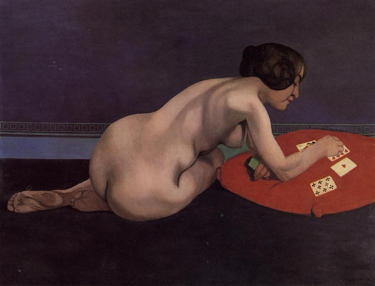 Solitaire (also known as Nude Playing Cards), 1912 - Félix Vallotton