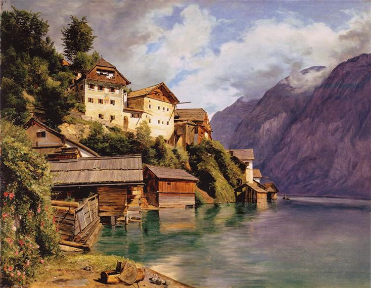 Hallstatt, 1839 - Фердинанд Георг Вальдмюллер