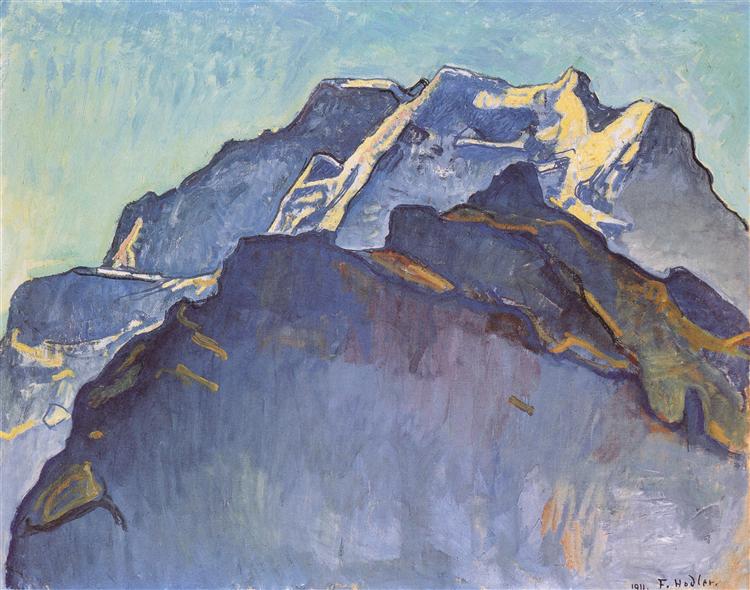 Jungfrau massif and Schwarzmonch, 1911 - Фердинанд Ходлер