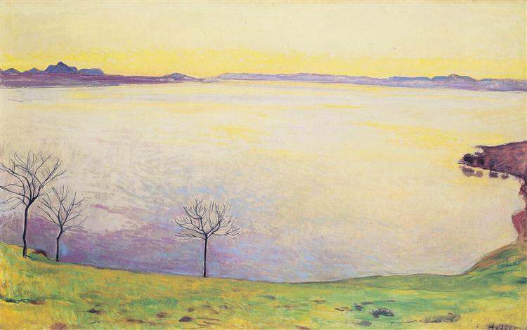 Lake Geneva in Chexbres, 1911 - Фердинанд Ходлер