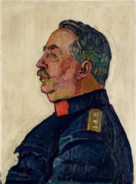 Portrait of General Ulrich Wille, 1915 - Фердинанд Ходлер