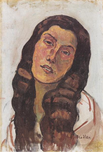 Valentine Gode Darel, with disheveled hair, 1913 - Ferdinand Hodler